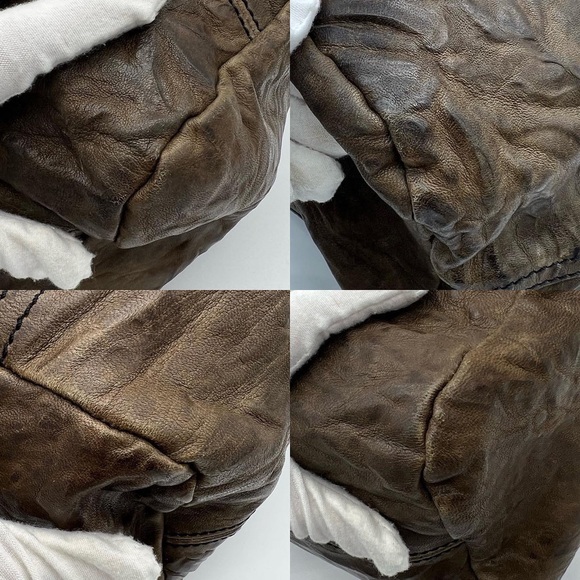 ❌SOLD❌Authentic Givenchy brown aged calf leather medium Pandora - Picture 7 of 11